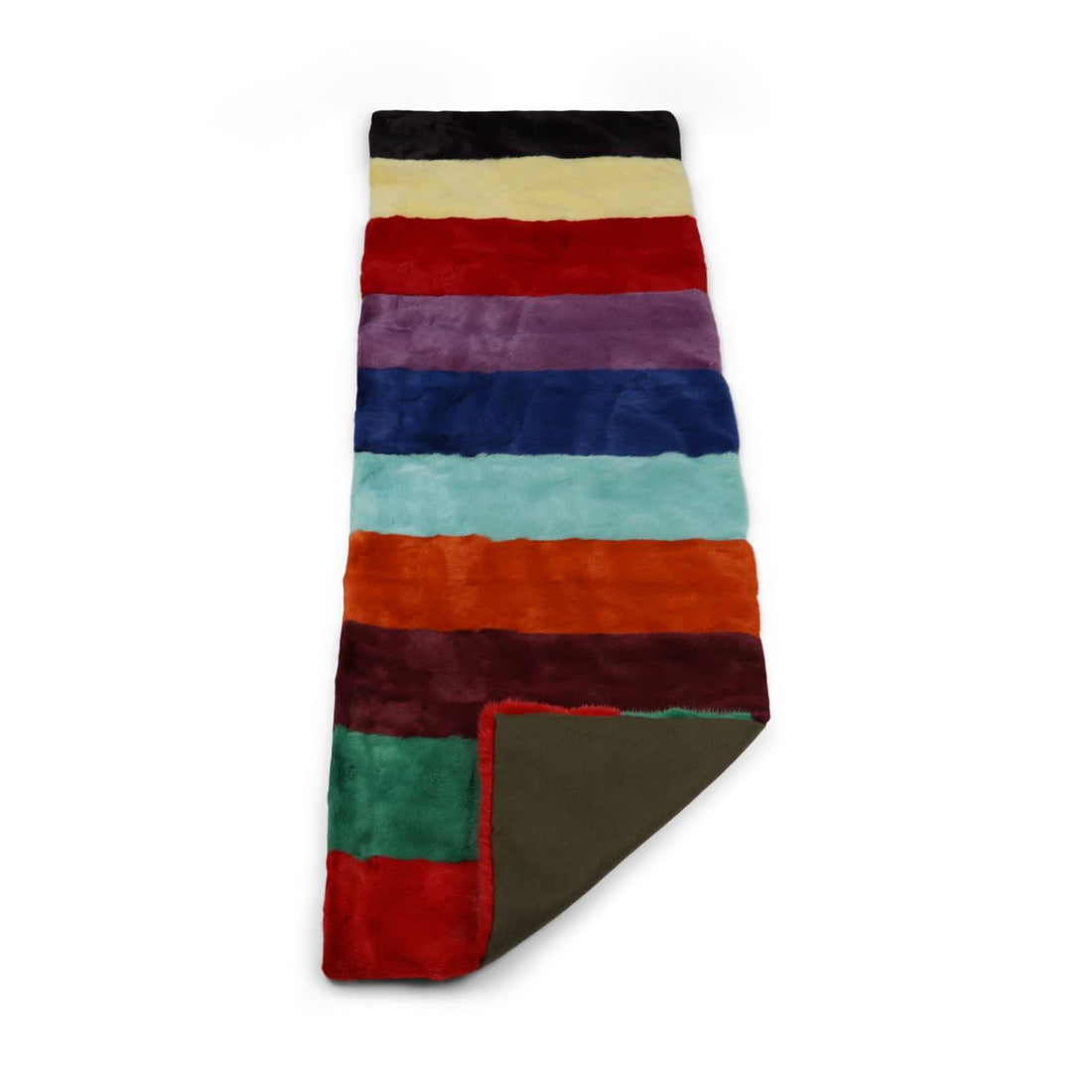 Minkplaid | Bagside af kashmir | Multicolor Bright | 70x230 cm