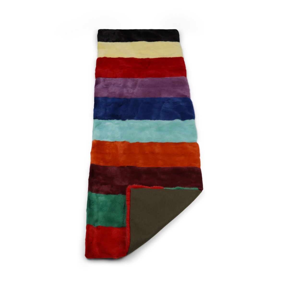 Minkplaid | Bagside af kashmir | Multicolor Bright | 70x230 cm