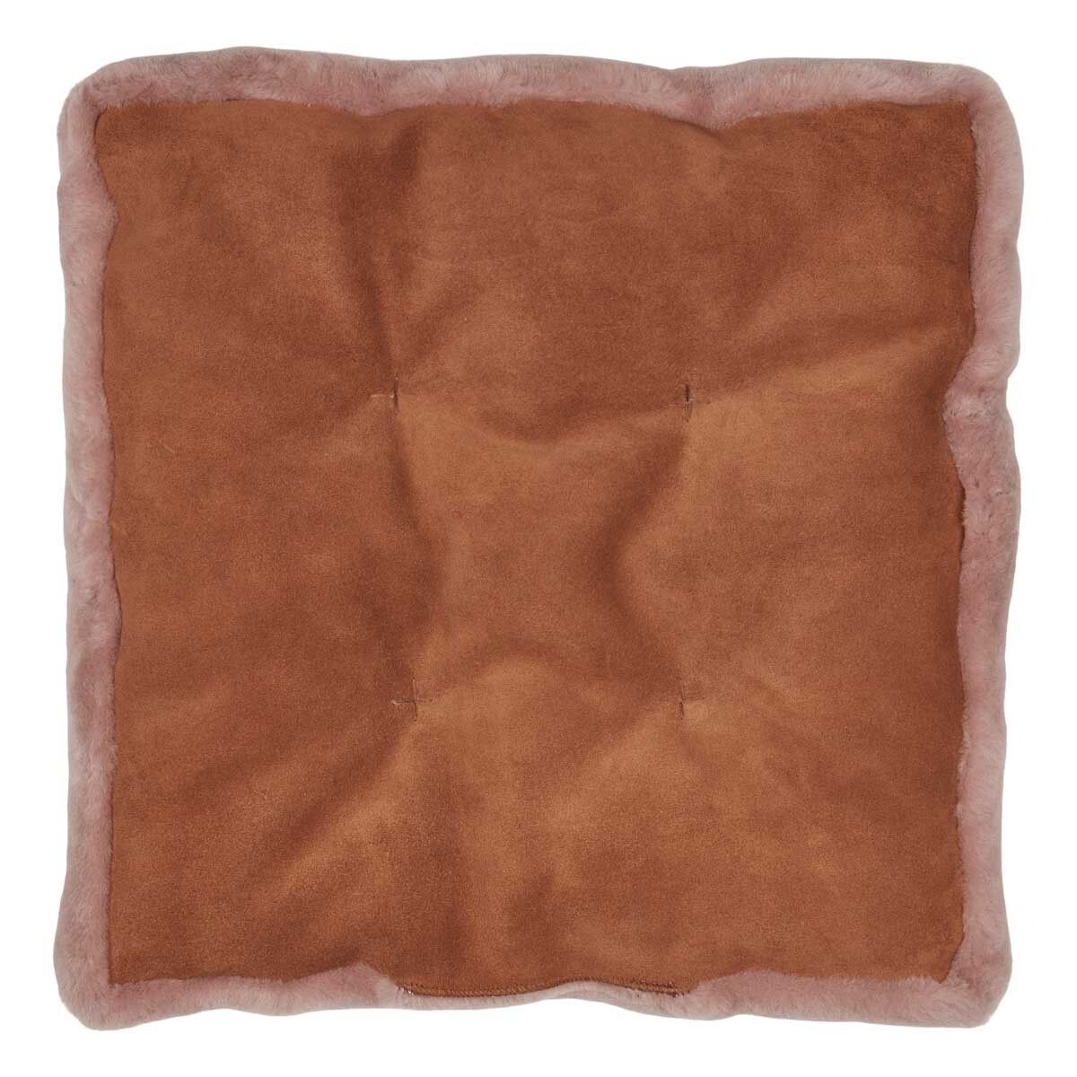 Sædehynde m/fyld | Moccassin | New Zealand | 45x45 cm