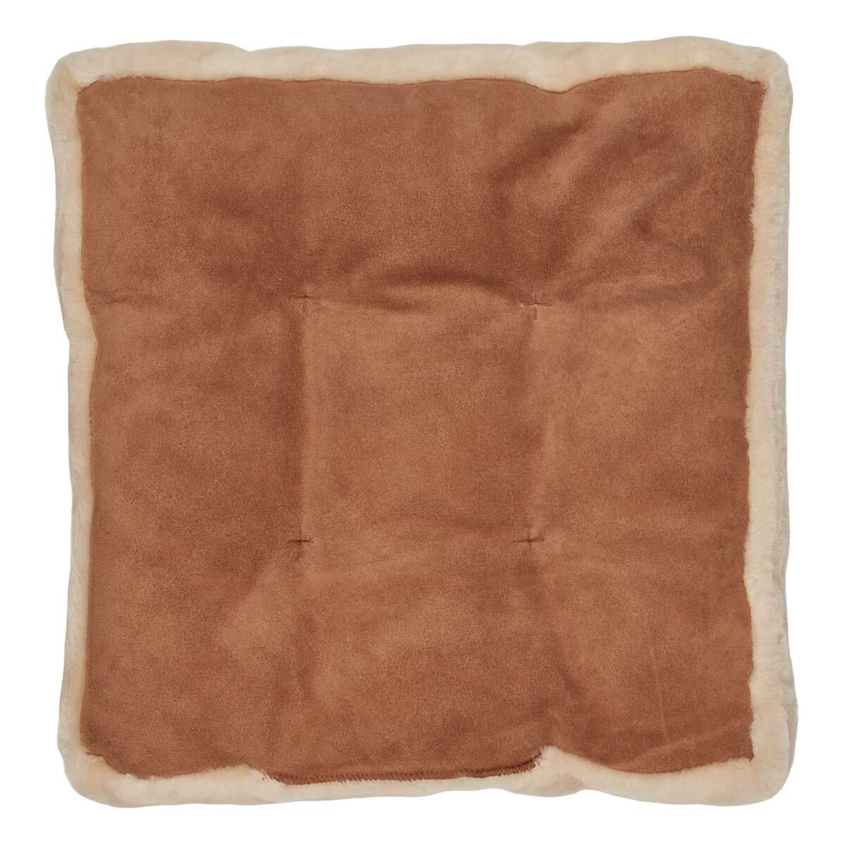 Sædehynde m/fyld | Moccassin | New Zealand | 45x45 cm