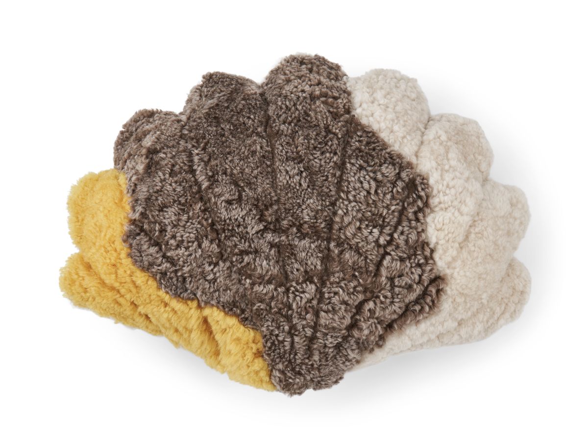 Trefarvet shell pude | Korthåret | New Zealand