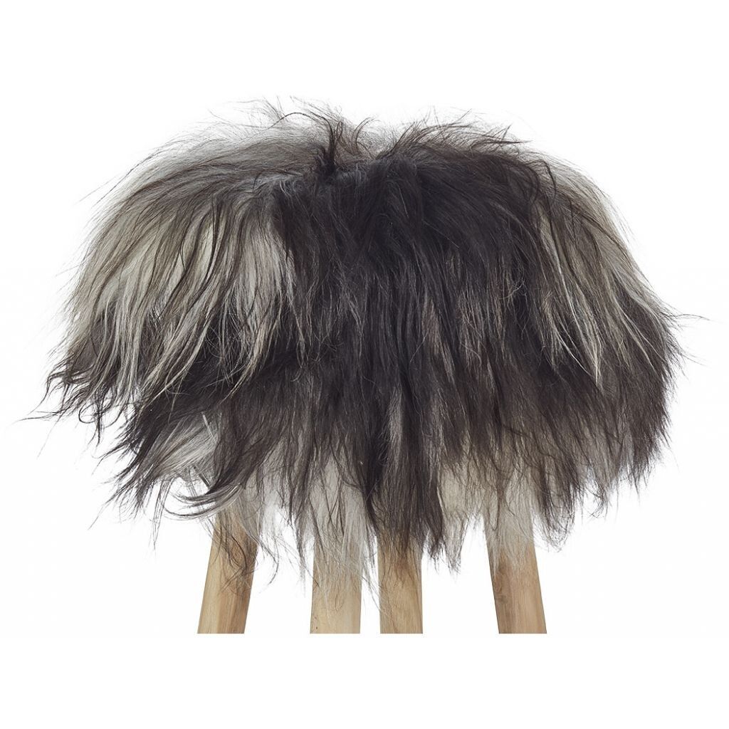 Cover til Barstol/Skammel | Islandsk Lammeskind | D35 cm