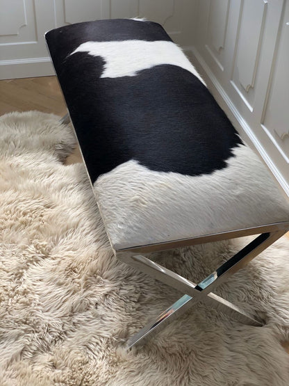 Bænk | Koskind | 110x45x45 cm