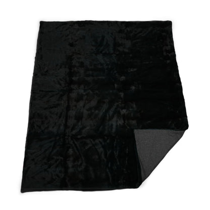 Minkplaid | Bagside af kashmir | Antikgrøn | 180x210 cm