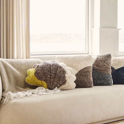 Trefarvet shell pude | Korthåret | New Zealand