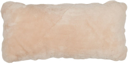 Lammeskindspude | Moccasin | Dobbeltsidet | 28x56 cm