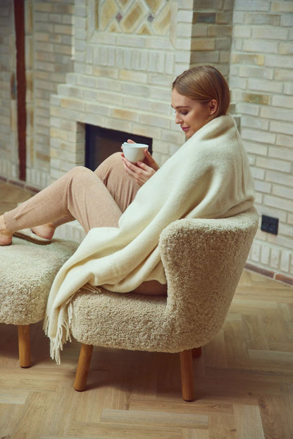 Julia Uldtæppe | 50% Alpaca uld, 50% Lammeuld