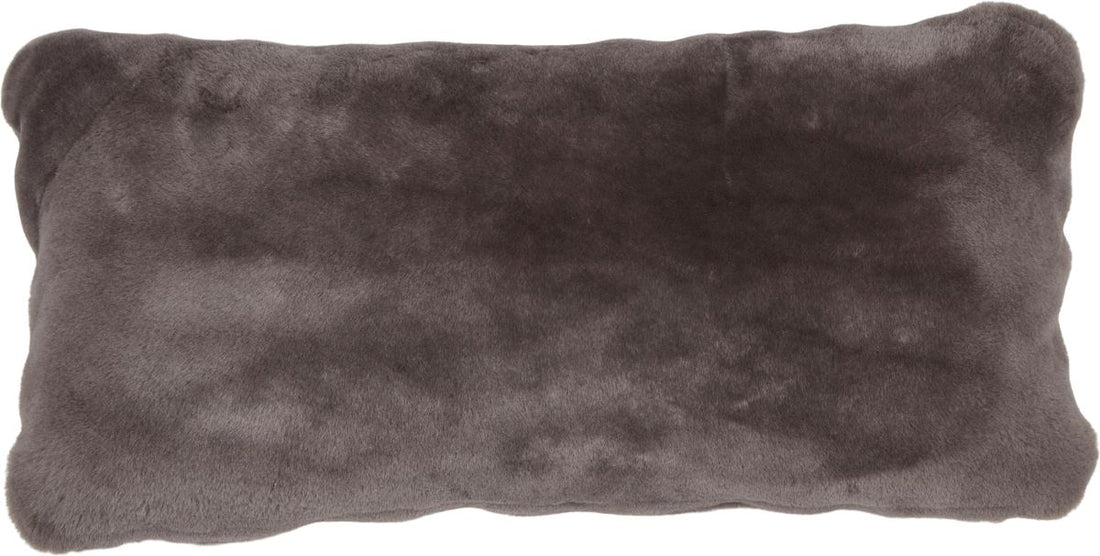 Lammeskindspude | Moccasin | Dobbeltsidet | 28x56 cm