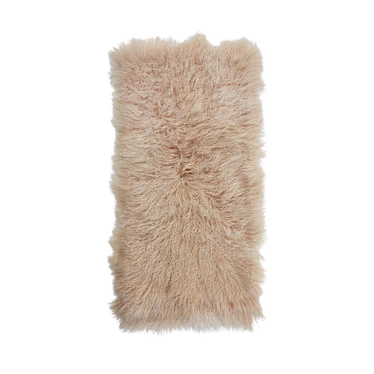 Lammeskindsplaid | Krøllet | Tibet | 60x120 cm