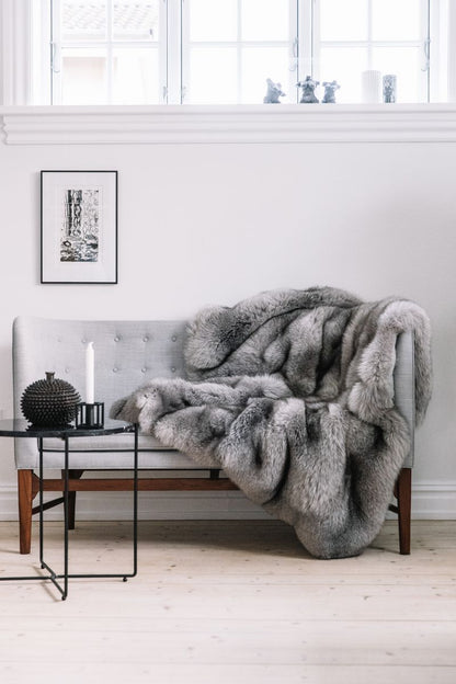Tæppe af Ræv | Bagside af Kashmire |  70x230 cm