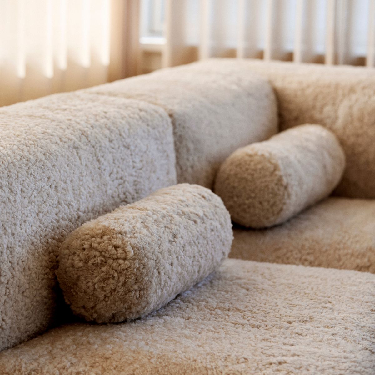 Bolsterpude | Korthåret | New Zealand | Ø20xL52 cm