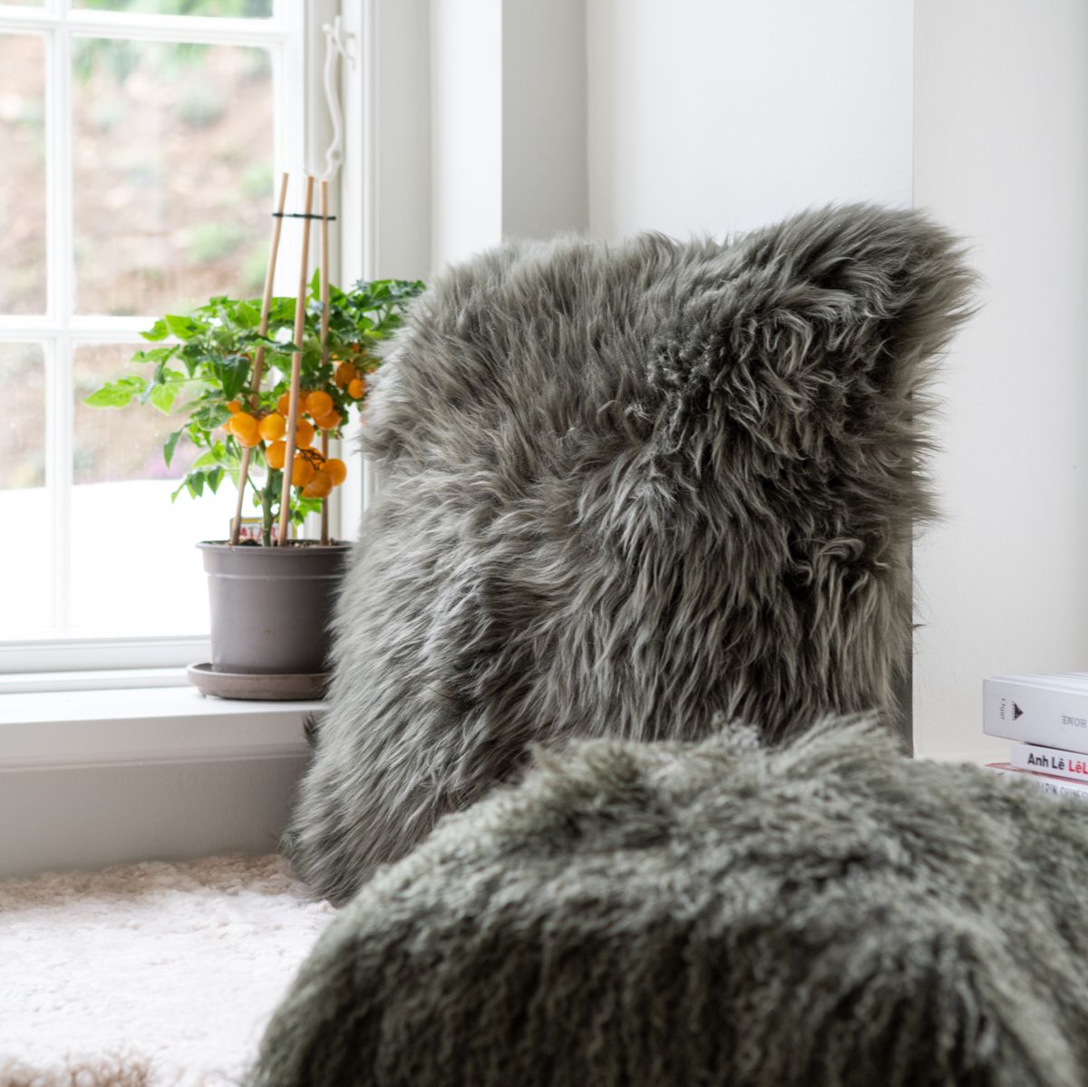 Lammeskindpude | Langhåret | New Zealand | 50x50 cm