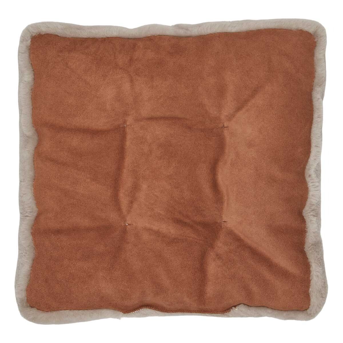 Sædehynde m/fyld | Moccassin | New Zealand | 45x45 cm