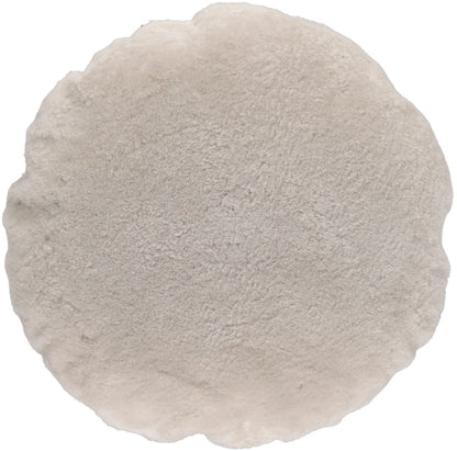 Lammeskindspude | Velvet | Moccasin | Dobbeltsidet | Ø45 cm &amp; Ø62 cm