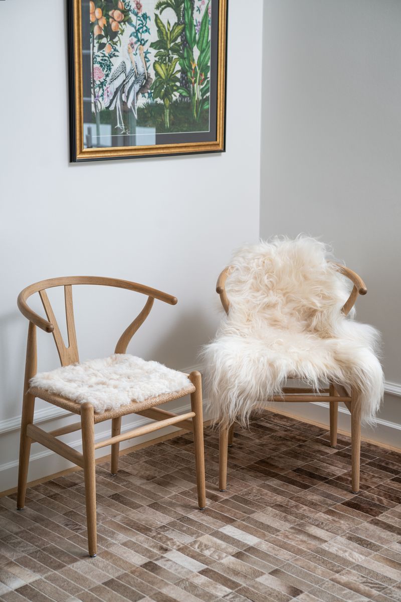 Langhåret Lammeskind 110 cm.