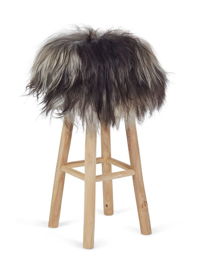 Cover til Barstol/Skammel | Islandsk Lammeskind | D35 cm