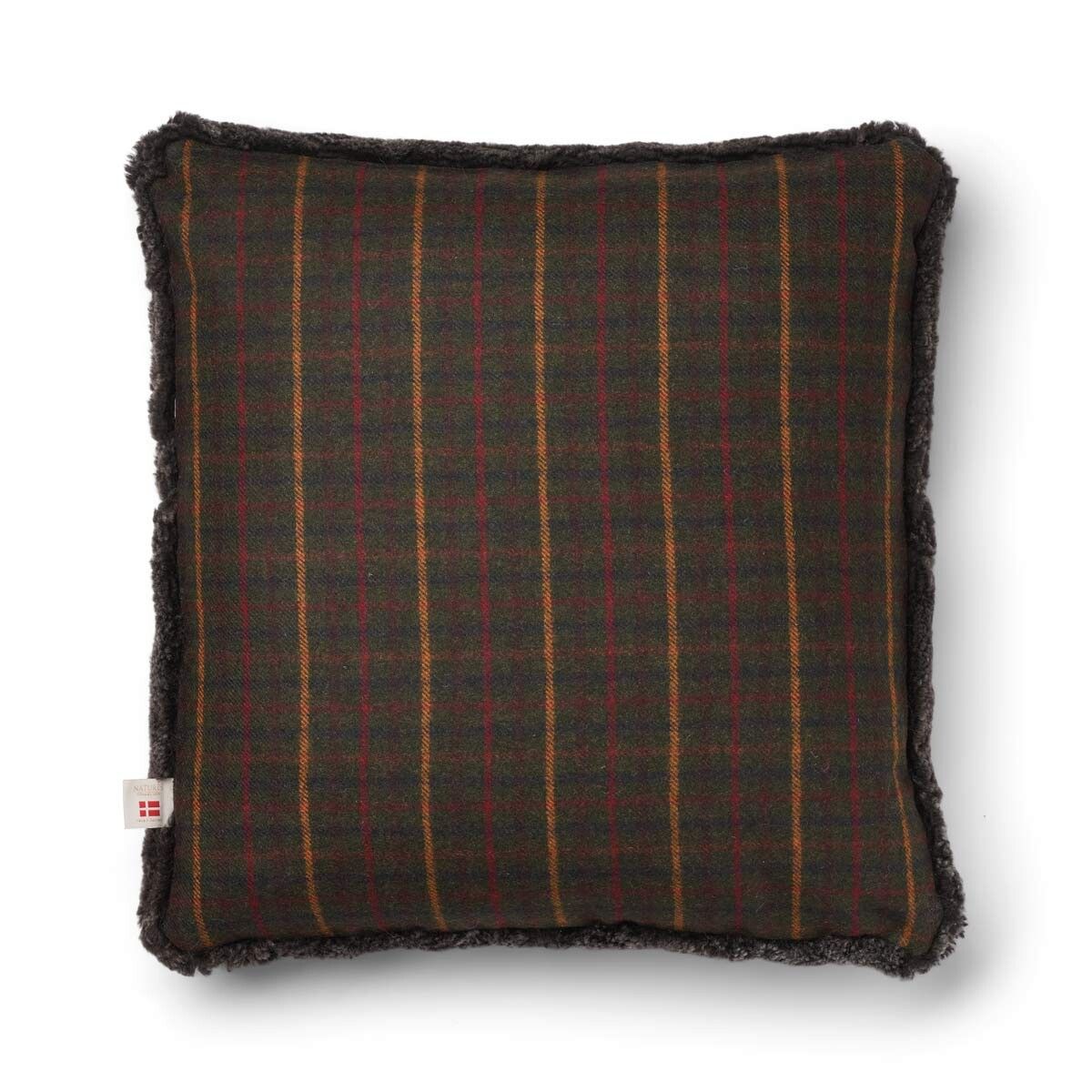 Checked Collection | Korthåret Pude | 52x52 cm