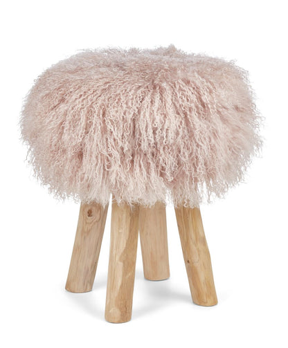 Cover til barstol/skammel | Krøllet | Tibet | D35 cm