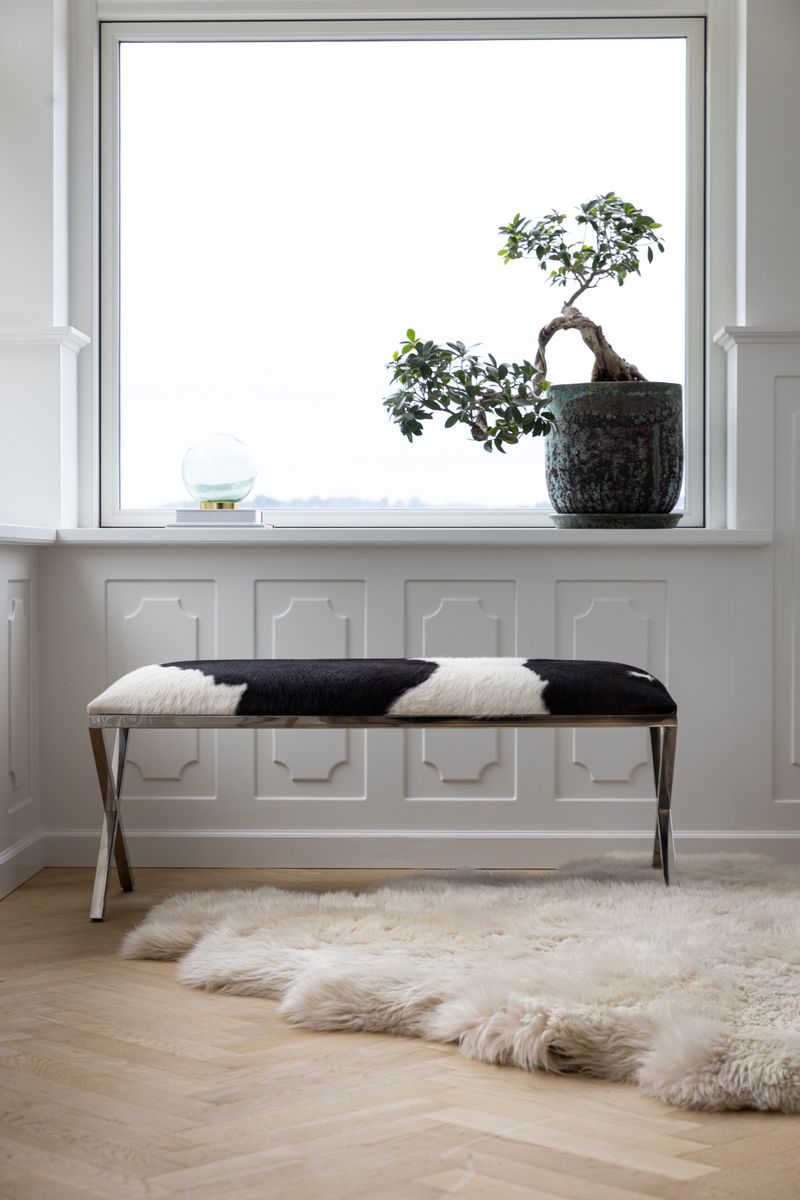 Bænk | Koskind | 110x45x45 cm