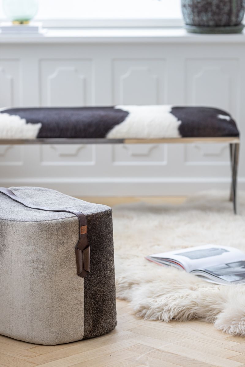 Bænk | Koskind | 110x45x45 cm
