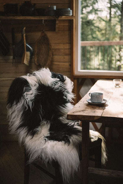 Langhåret Lammeskind 110 cm.
