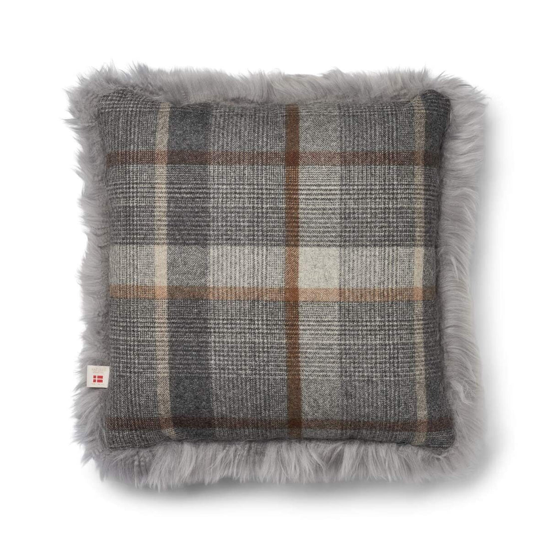 Checked Collection | Uldpude | Langhåret | 52x52 cm