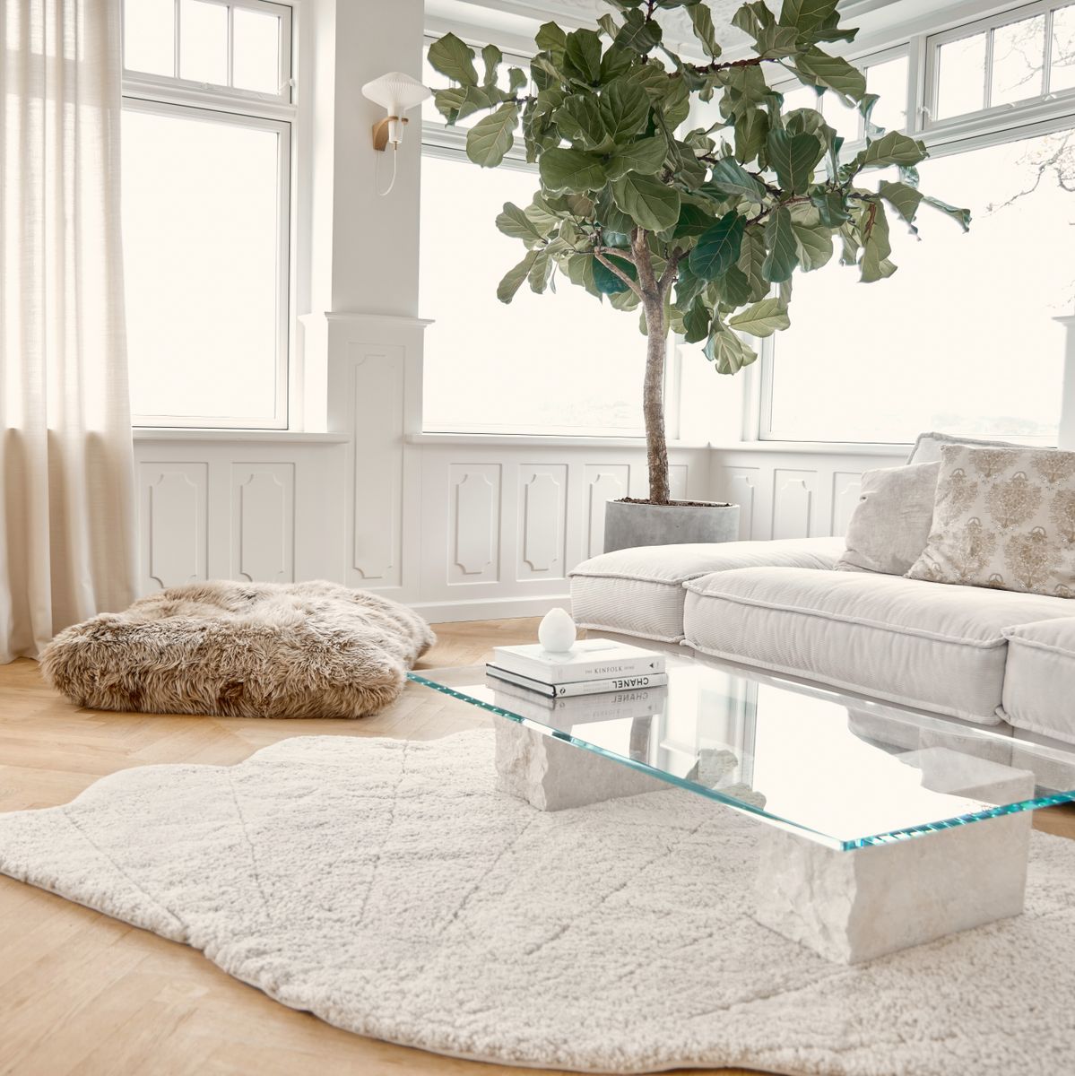 Shell Designertæppe | Korthåret | New Zealand | 210x150 cm