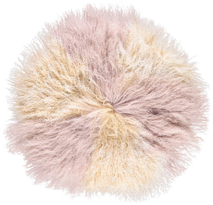 Lammeskindspude | Krøllet | Tibet | Ø45 cm, Ø62 cm &amp; Ø38 cm