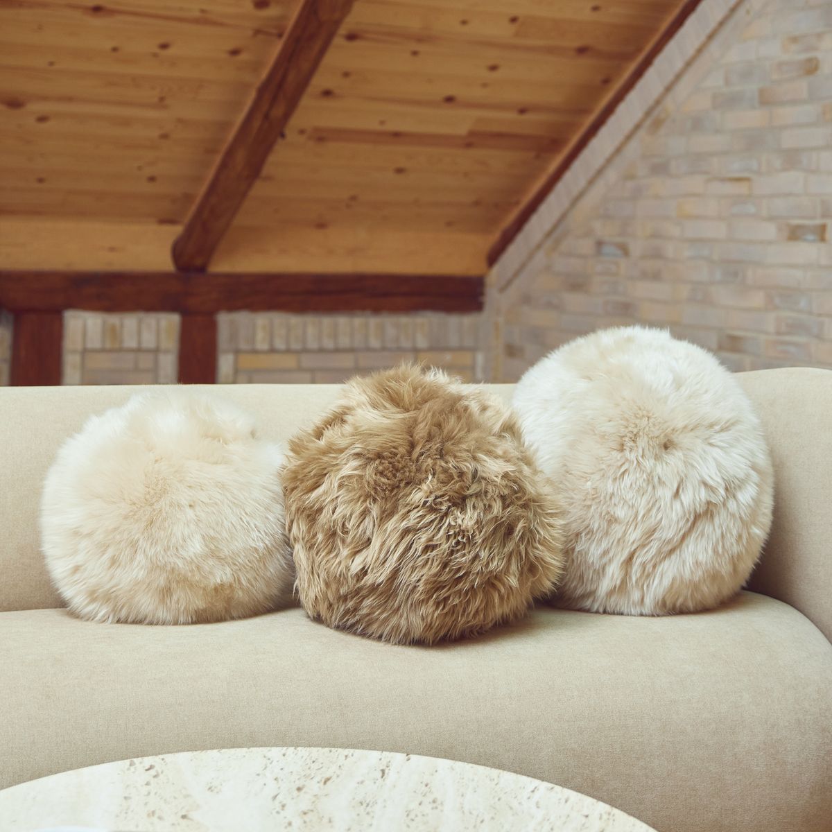 Angelite pude | Langhåret | New Zealand | Ø25/30/35