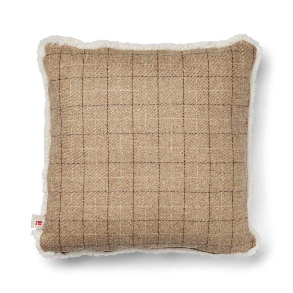 Checked Collection | Korthåret Pude | 52x52 cm