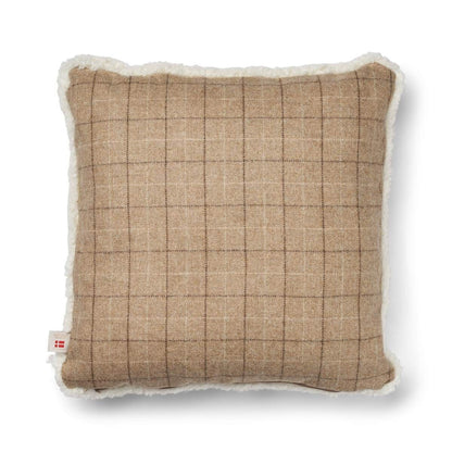 Checked Collection | Korthåret Pude | 52x52 cm