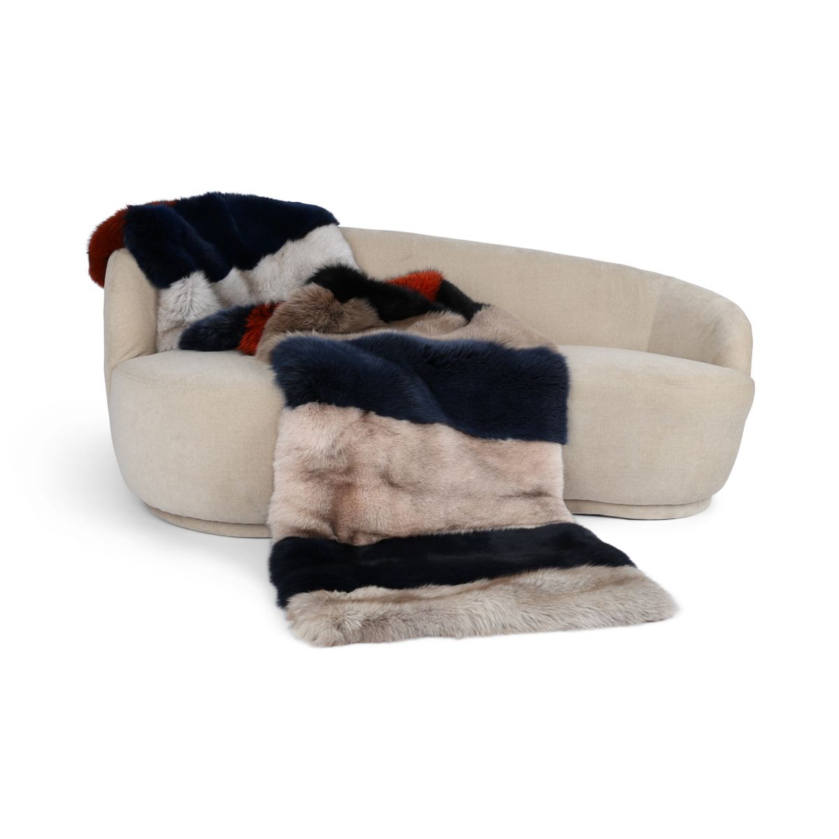 Premium ræveplaid | Cashmerebagside | Multifarvet | 70x260 cm