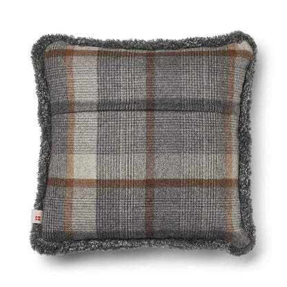 Checked Collection | Uldpude | Korthåret | Dobbeltsidet | 52x52 cm