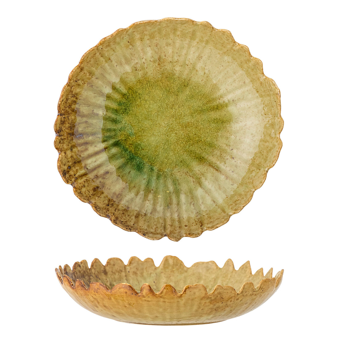 Creative Collection Matino Skål, Grøn, Stentøj