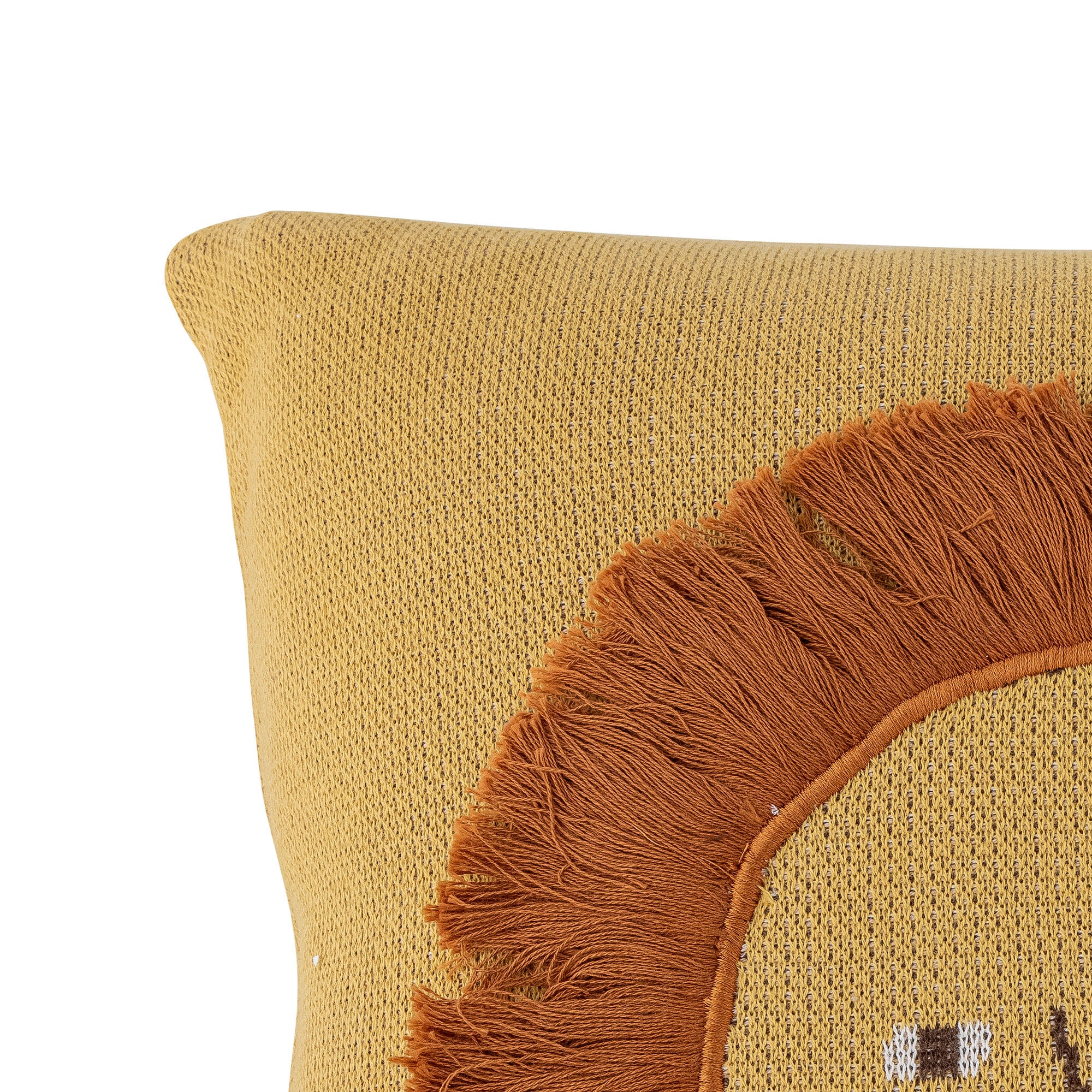 Bloomingville MINI Harrison Pude, Gul, Bomuld OEKO-TEX®