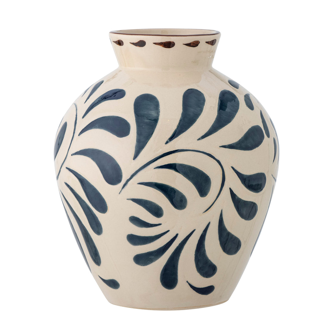Bloomingville Heikki Vase, Blå, Stentøj