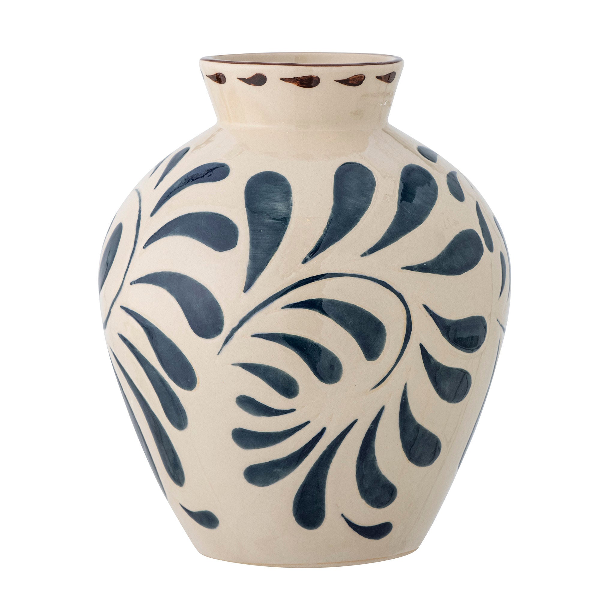 Bloomingville Heikki Vase, Blå, Stentøj