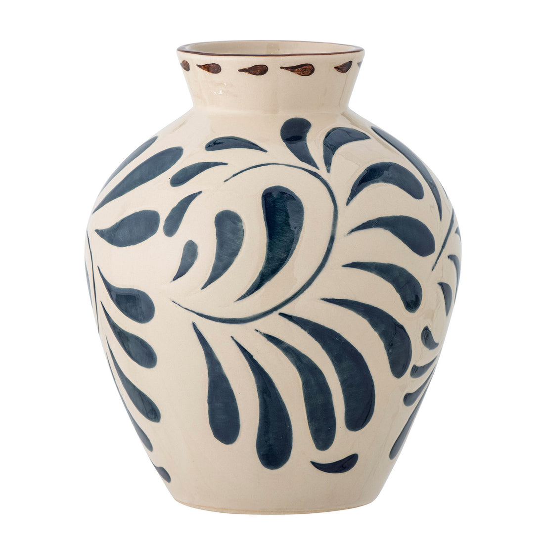 Bloomingville Heikki Vase, Blå, Stentøj
