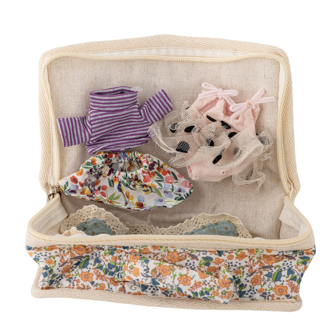 Bloomingville MINI Milly Dukke, Brun, Polyester