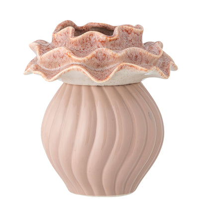 Bloomingville Petalia Vase, Rosa, Stentøj