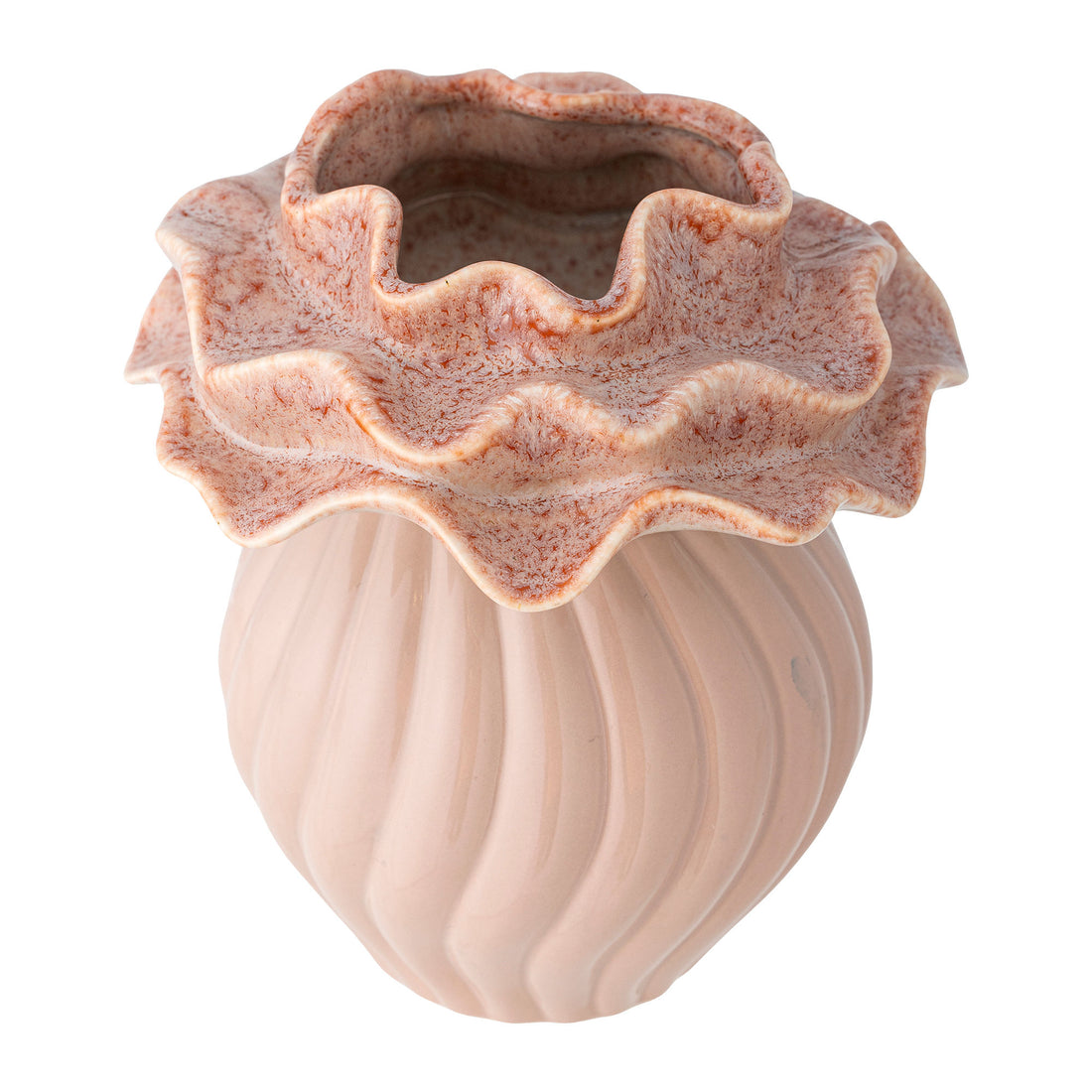 Bloomingville Petalia Vase, Rosa, Stentøj
