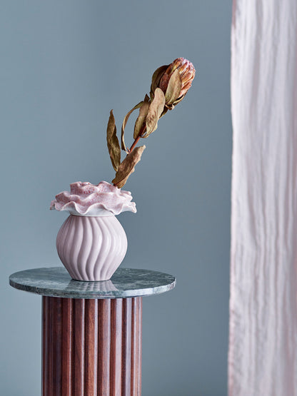 Bloomingville Petalia Vase, Rosa, Stentøj