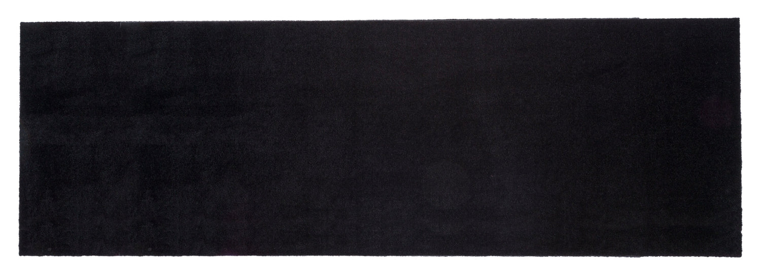 TÆPPE/MÅTTE 100 x 300 CM - UNI COLOR BLACK