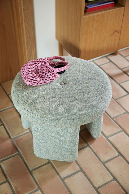 Rocco Puf Lysegrøn - ø54xh41cm