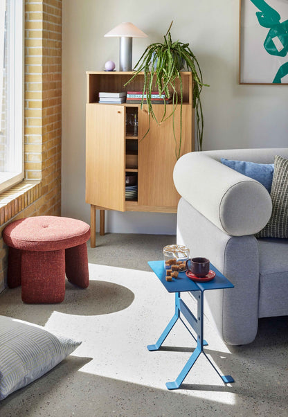 Hübsch Rocco Puf Rød