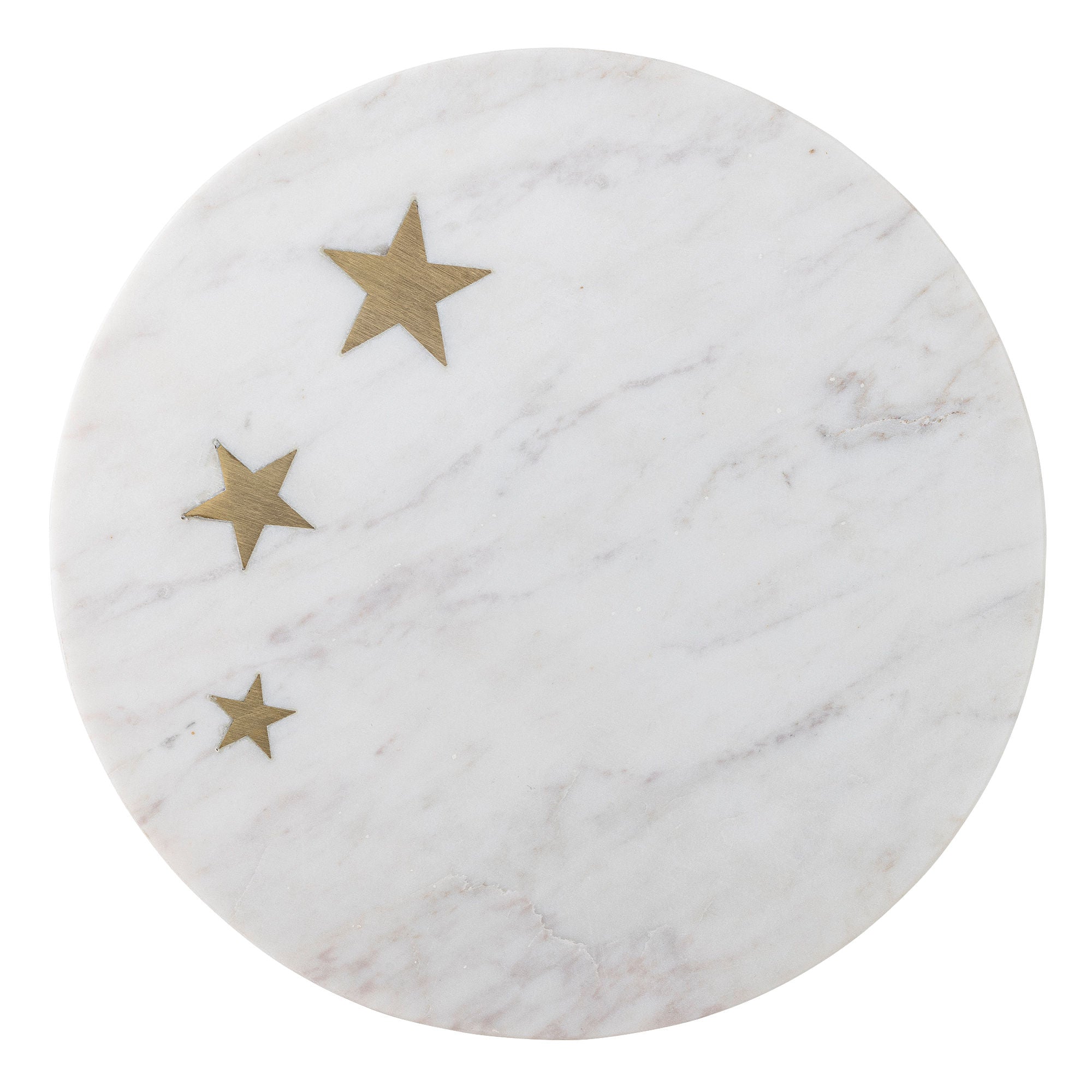 Bloomingville Fenya Star Kagefad , Hvid, Marmor