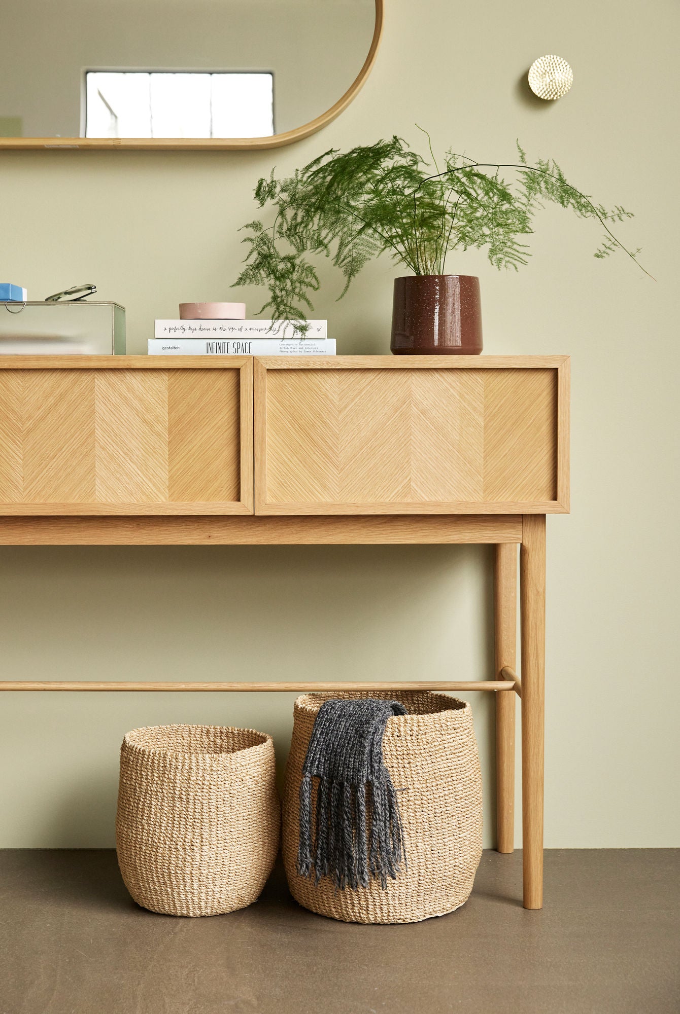 Sort Kurve Natur (sæt af 3) - ø19xh23, ø25xh28, ø29xh32cm