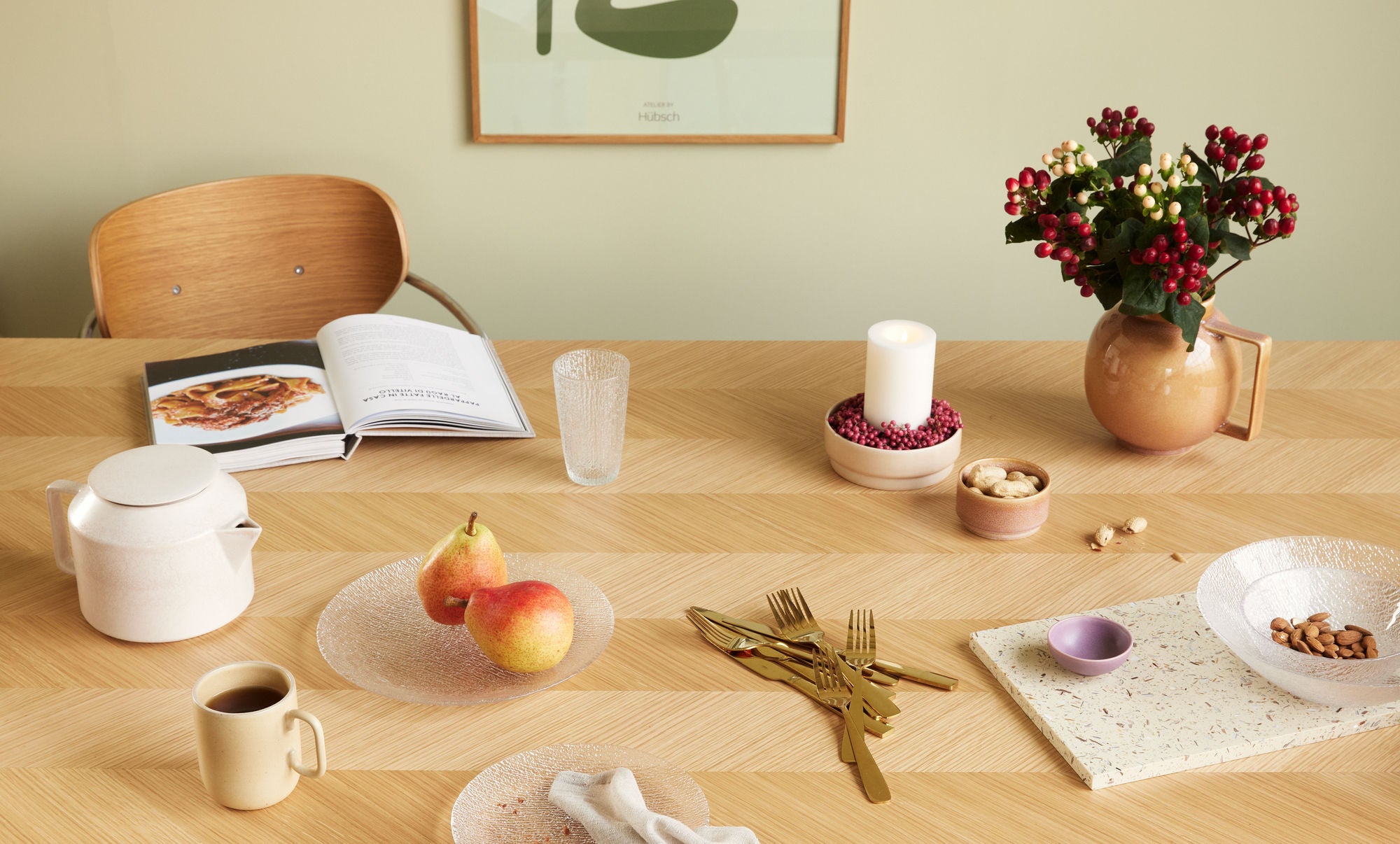 Herringbone Spisebord Large Natur - 200x100xh75cm