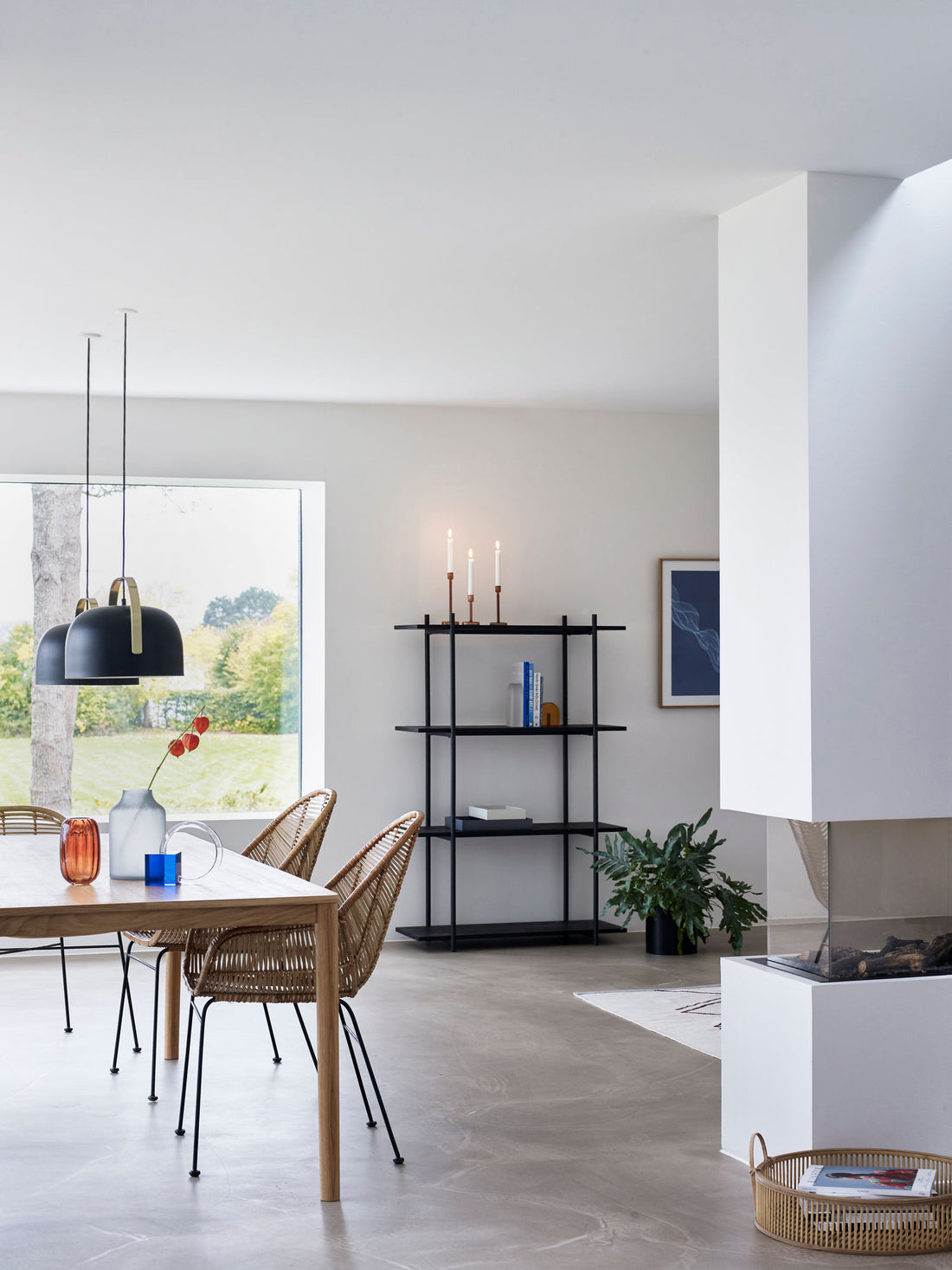 Hübsch Sculpt Bogstøtte Blå/Klar