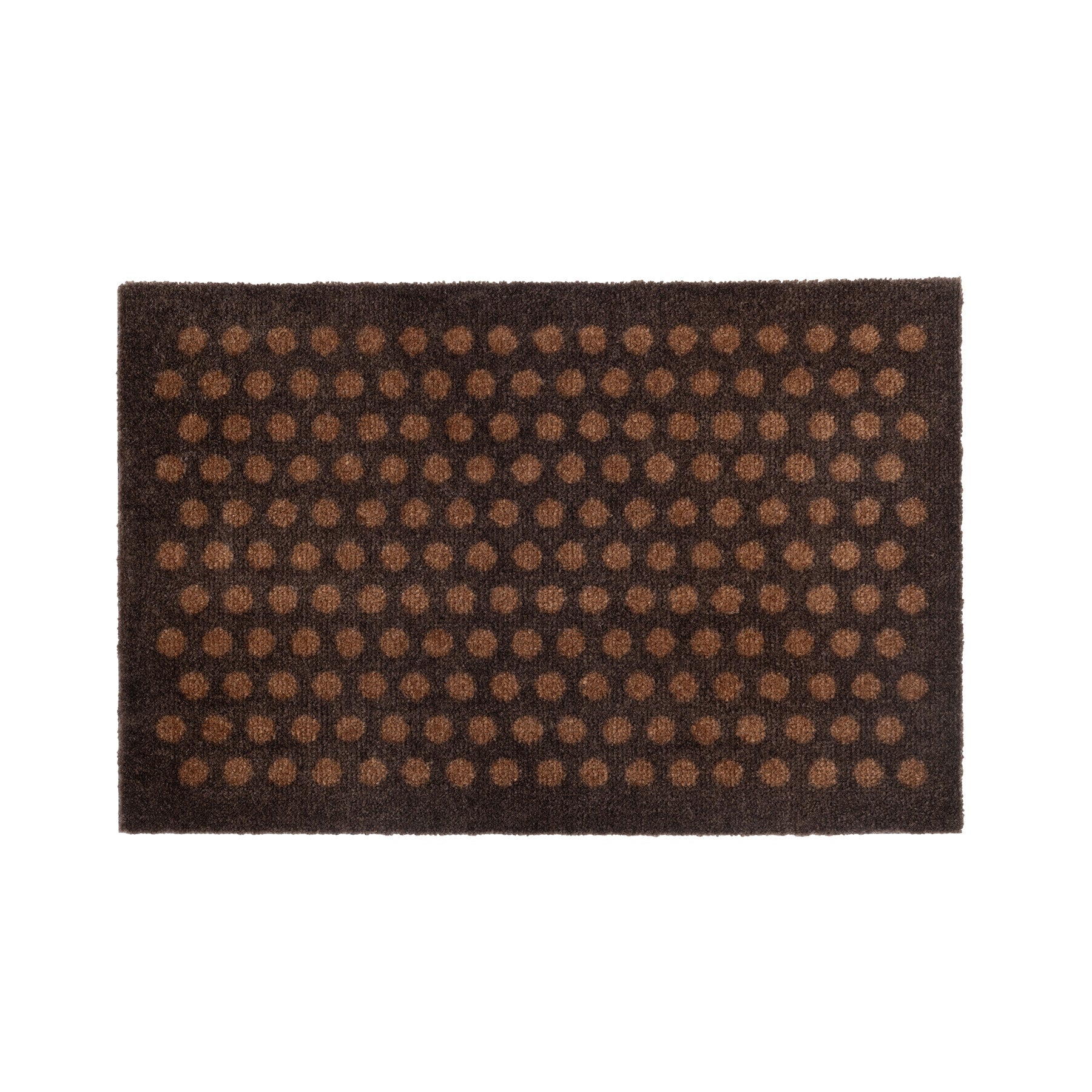 NYHED - GULVMÅTTE 40 x 60 cm - DOT/COGNAC-DARK BROWN